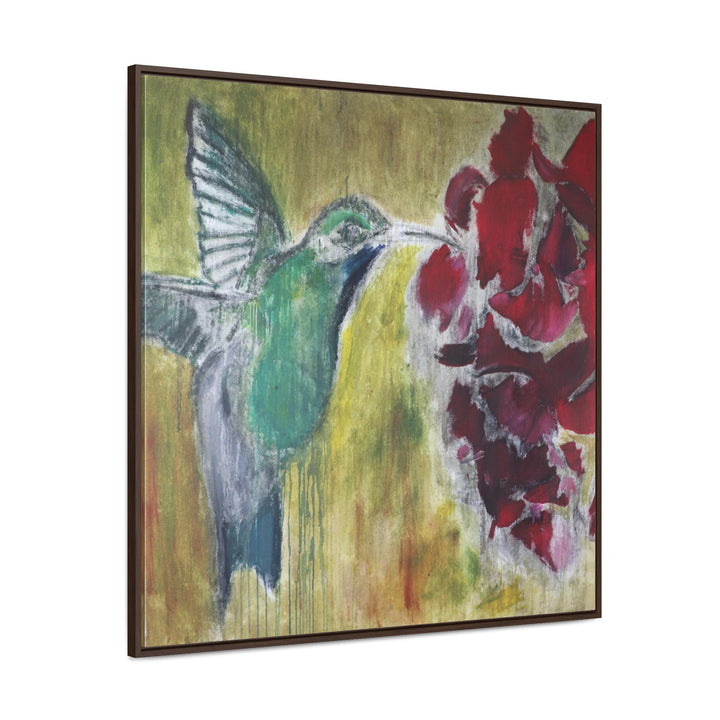 "Hummingbird #2" Gallery Wrapped/Framed Canvas (MFG by Printify)