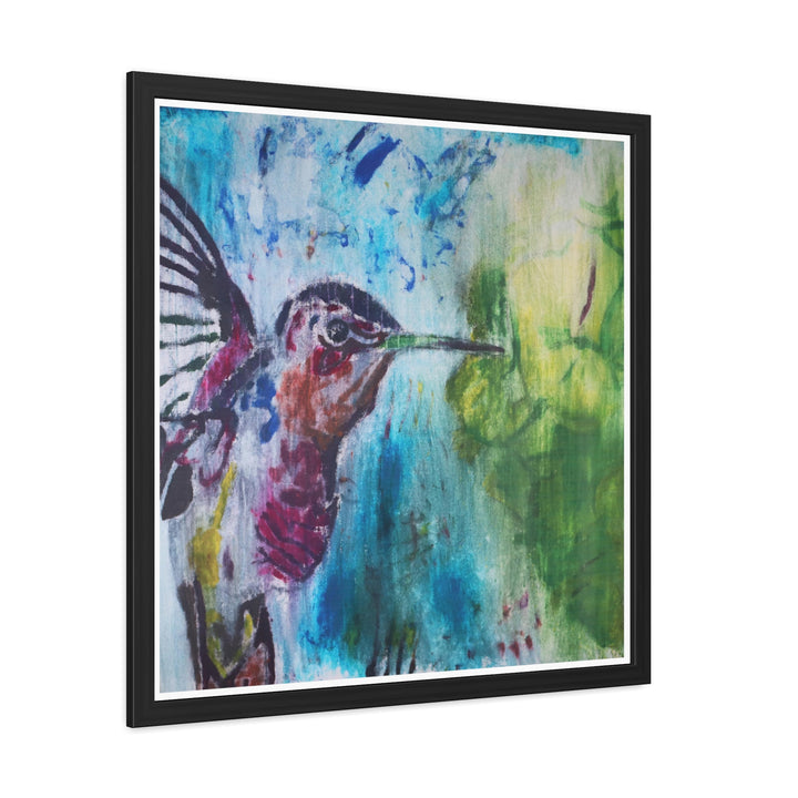 "Hummingbird #3" - Framed Poster (MFG by Printify)