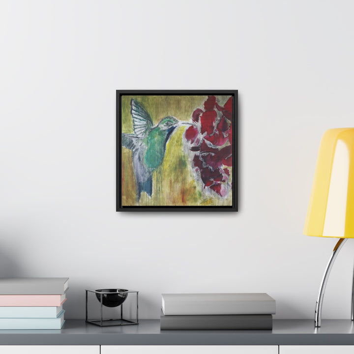 "Hummingbird #2" Gallery Wrapped/Framed Canvas (MFG by Printify)