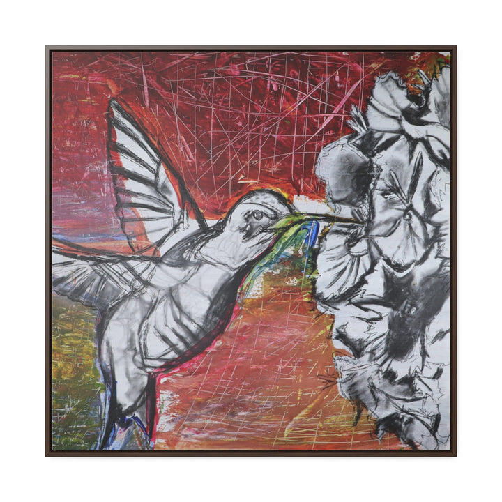 "Hummingbird #1" Gallery Wrapped/Framed Canvas (MFG by Printify)