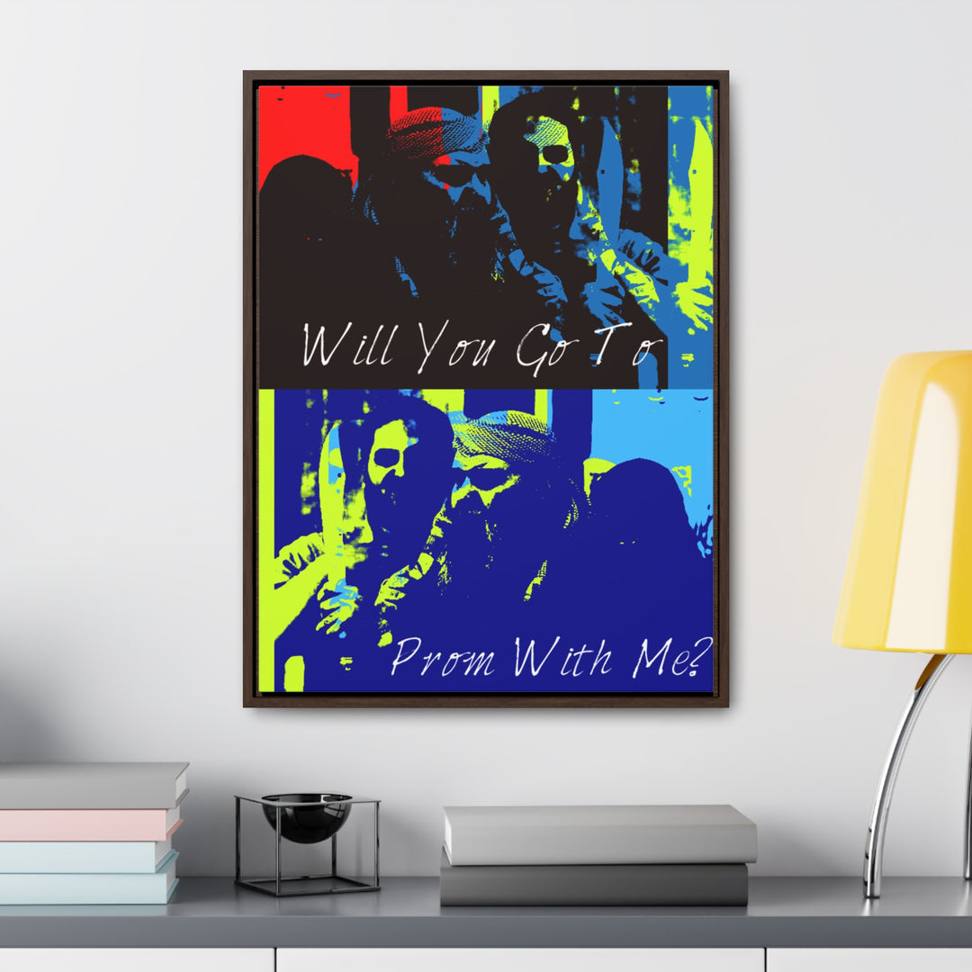 "Will You Go to Prom With Me" Gallery Wrapped/Framed Canvas