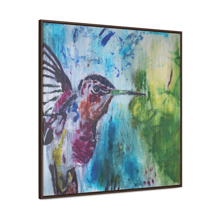 "Hummingbird #3" Gallery Wrapped/Framed Canvas (MFG by Printify)