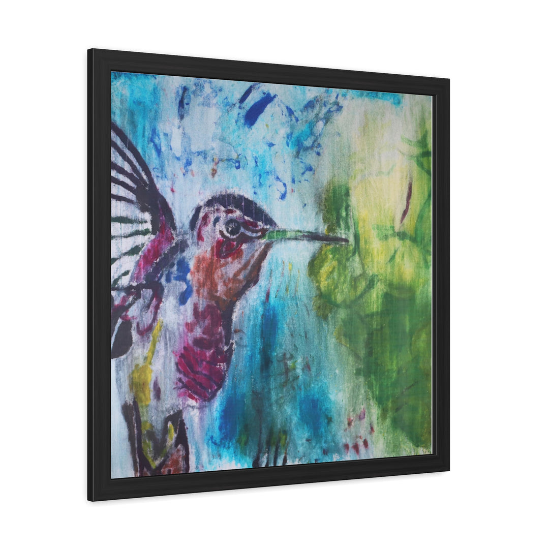 "Hummingbird #3" - Framed Poster (MFG by Printify)