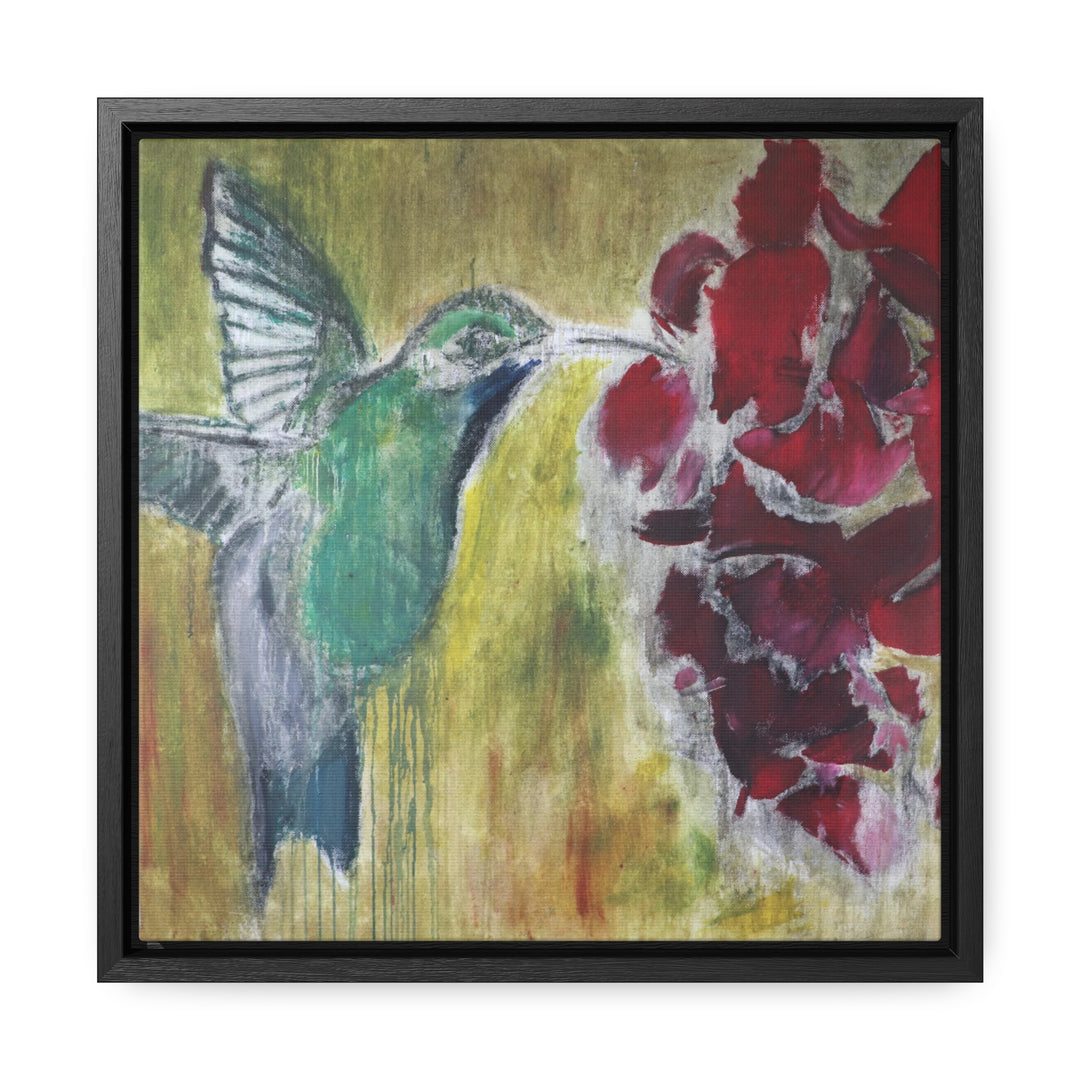 "Hummingbird #2" Gallery Wrapped/Framed Canvas (MFG by Printify)