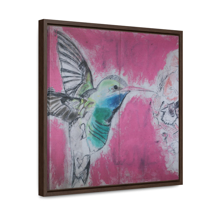 "Hummingbird #4" Gallery Wrapped/Framed Canvas (MFG by Printify)