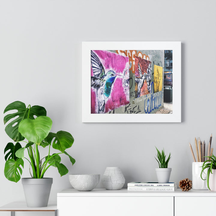 "Hummingbird #4,1,8 Haight-Ashbury, SF" - Framed Print