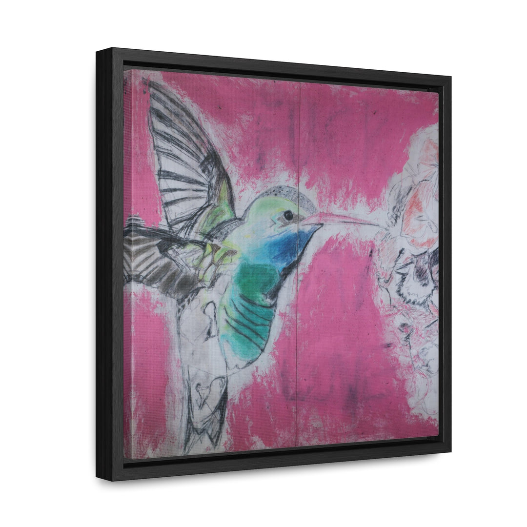 "Hummingbird #4" Gallery Wrapped/Framed Canvas (MFG by Printify)