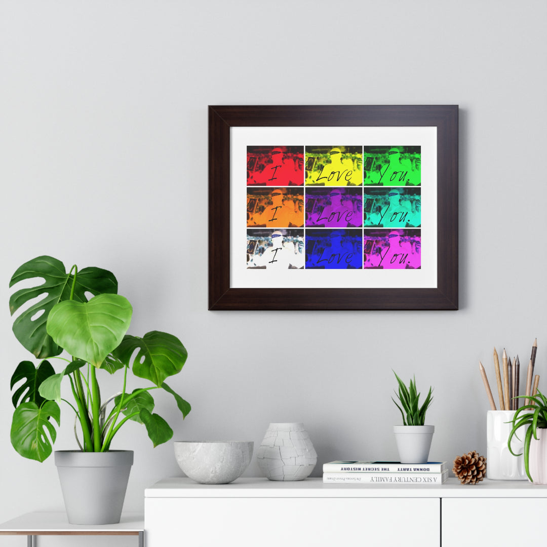 "I Love You" - Framed Print