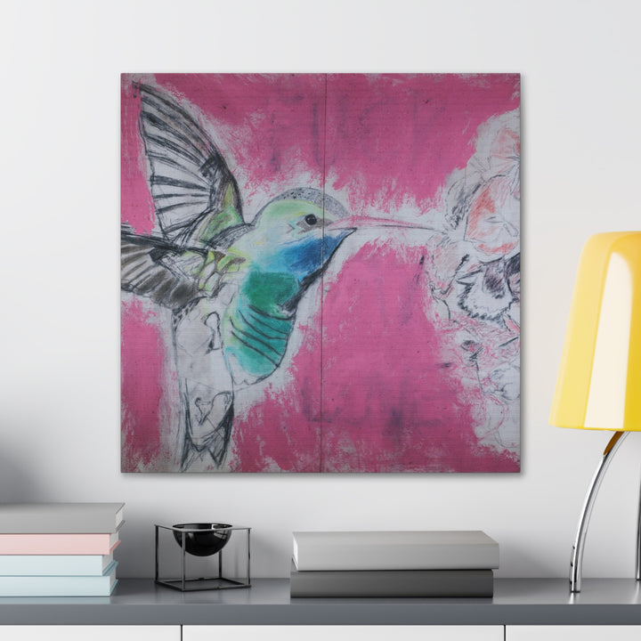 "Hummingbird #4" - Gallery Wrapped Canvas (MFG by Printify)