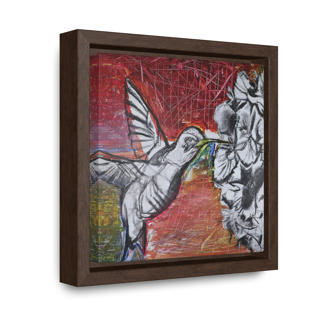 "Hummingbird #1" Gallery Wrapped/Framed Canvas (MFG by Printify)