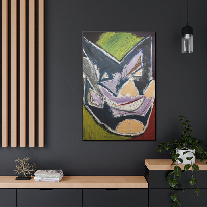 "Joker Batman" Gallery Wrapped/Framed Canvas (MFG by Sensaria)