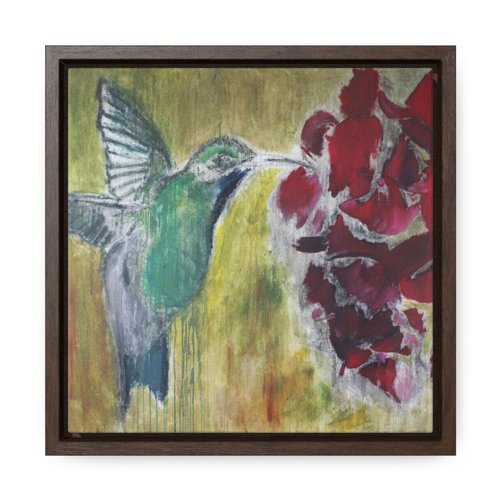 "Hummingbird #2" Gallery Wrapped/Framed Canvas (MFG by Printify)