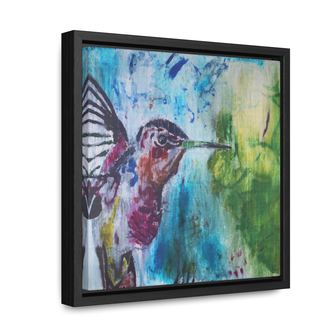 "Hummingbird #3" Gallery Wrapped/Framed Canvas (MFG by Printify)