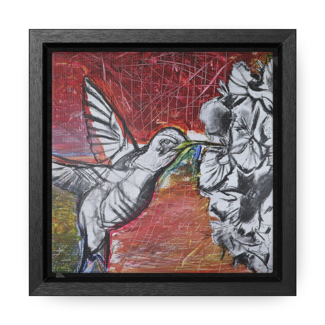 "Hummingbird #1" Gallery Wrapped/Framed Canvas (MFG by Printify)