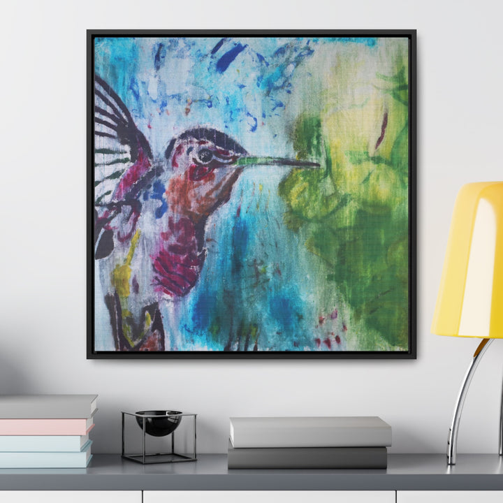 "Hummingbird #3" Gallery Wrapped/Framed Canvas (MFG by Printify)