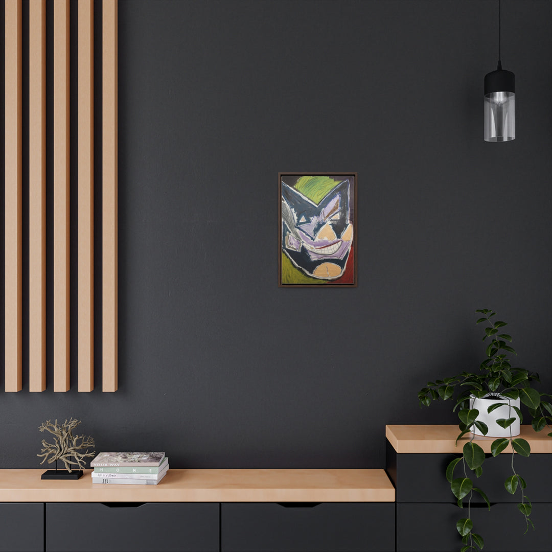 "Joker Batman" Gallery Wrapped/Framed Canvas (MFG by Sensaria)