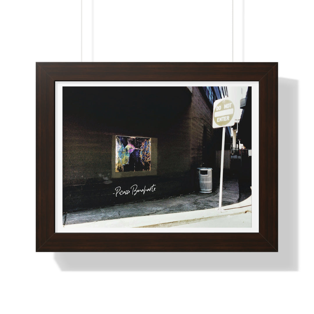 "Hummingbird #5 Water Ave & SE Hawthorne, Portland" - Framed Print