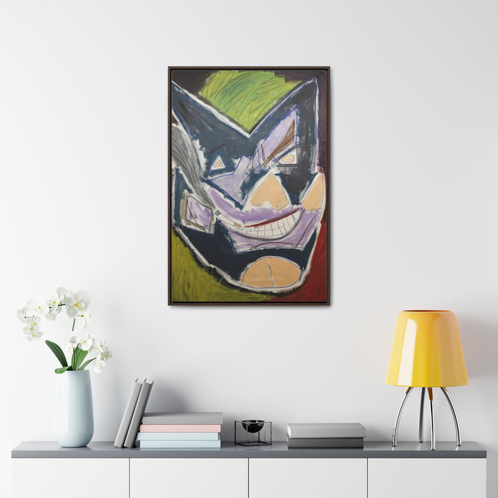 "Joker Batman" Gallery Wrapped/Framed Canvas (MFG by Sensaria)