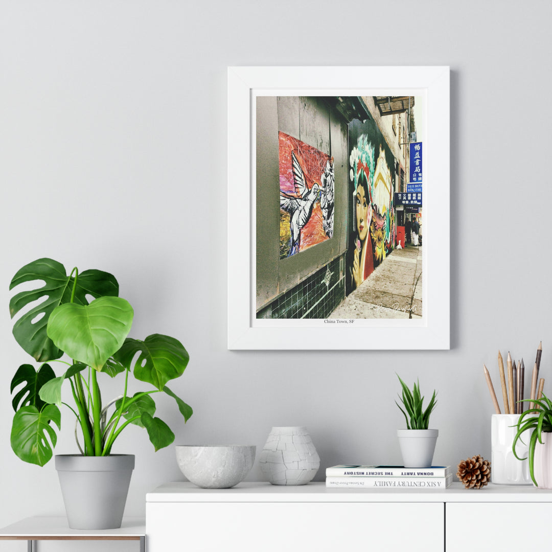 "Hummingbird #1 China Town, SF" - Framed Print