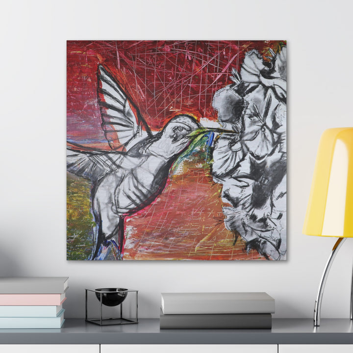 "Hummingbird #1" - Gallery Wrapped Canvas (MFG by Printify)