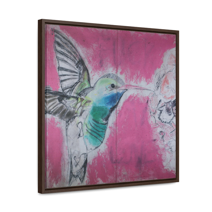 "Hummingbird #4" Gallery Wrapped/Framed Canvas (MFG by Printify)