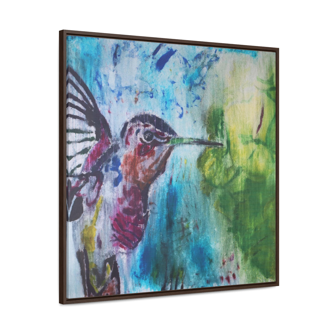 "Hummingbird #3" Gallery Wrapped/Framed Canvas (MFG by Printify)