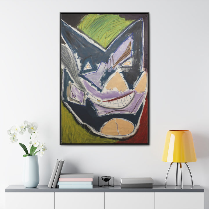 "Joker Batman" Gallery Wrapped/Framed Canvas (MFG by Sensaria)