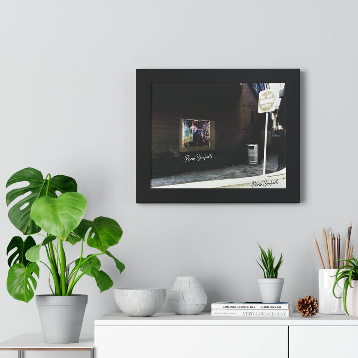 "Hummingbird #5 Water Ave & SE Hawthorne, Portland" - Framed Print