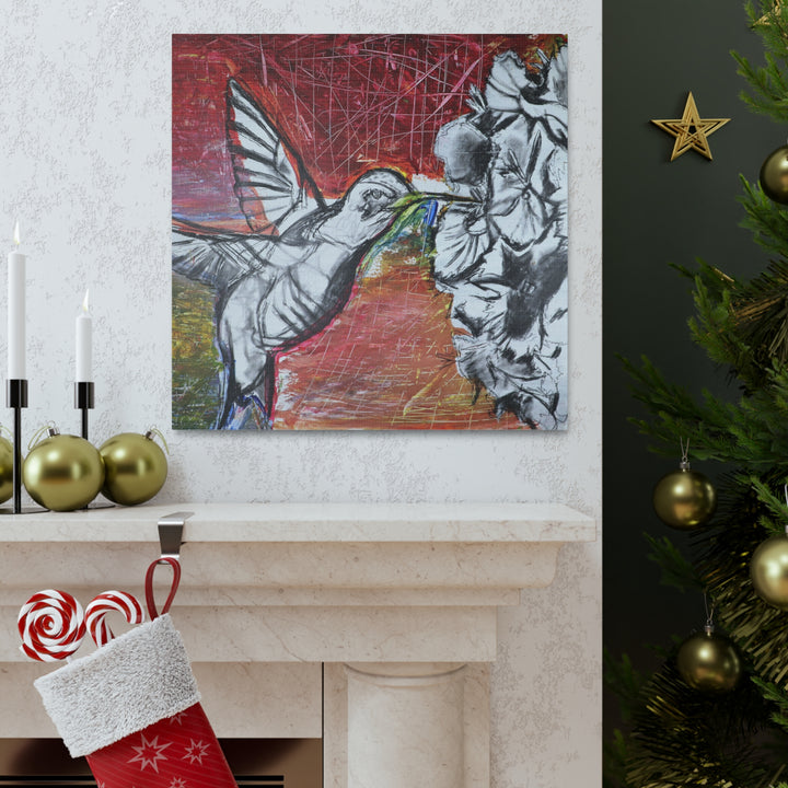 "Hummingbird #1" - Gallery Wrapped Canvas (MFG by Printify)