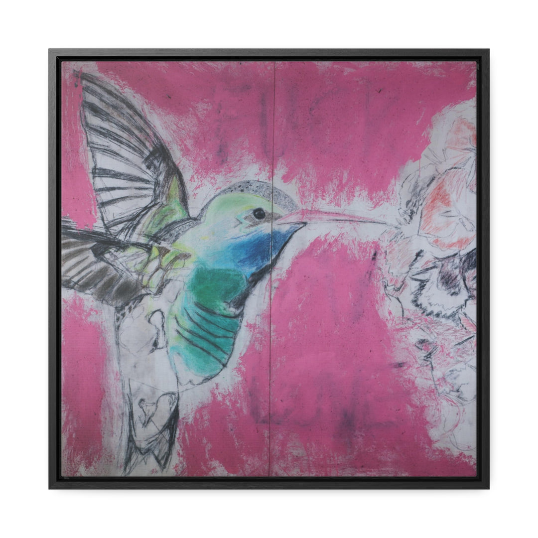 "Hummingbird #4" Gallery Wrapped/Framed Canvas (MFG by Printify)