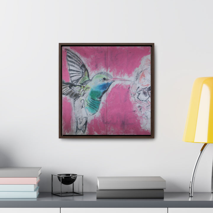 "Hummingbird #4" Gallery Wrapped/Framed Canvas (MFG by Printify)