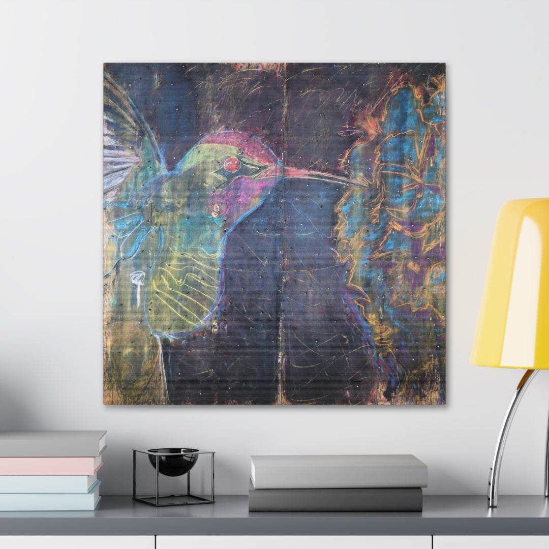 "Hummingbird #5" - Gallery Wrapped Canvas (MFG by Printify)