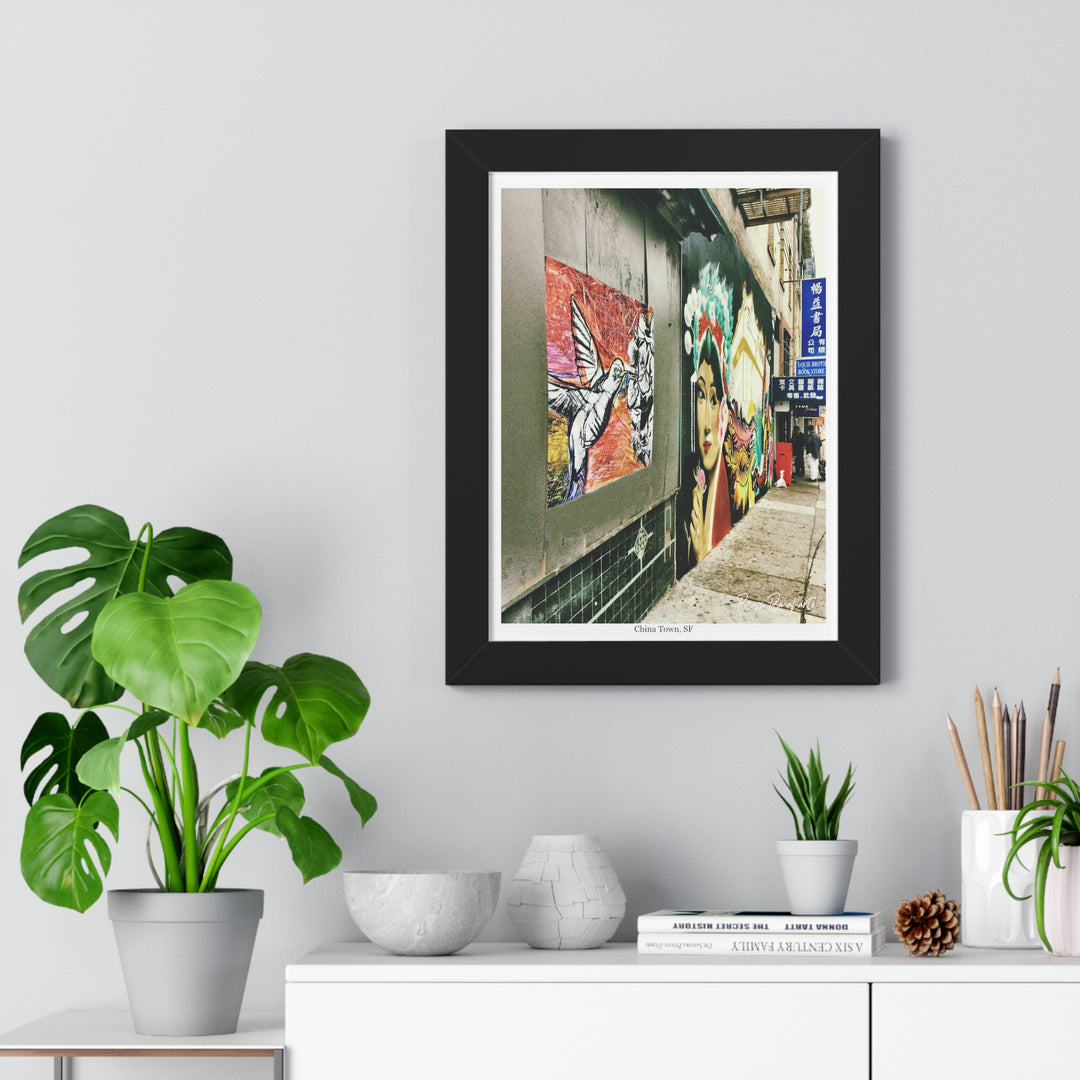 "Hummingbird #1 China Town, SF" - Framed Print