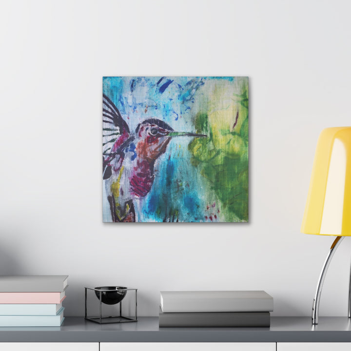 "Hummingbird #3" - Gallery Wrapped Canvas (MFG by Printify)