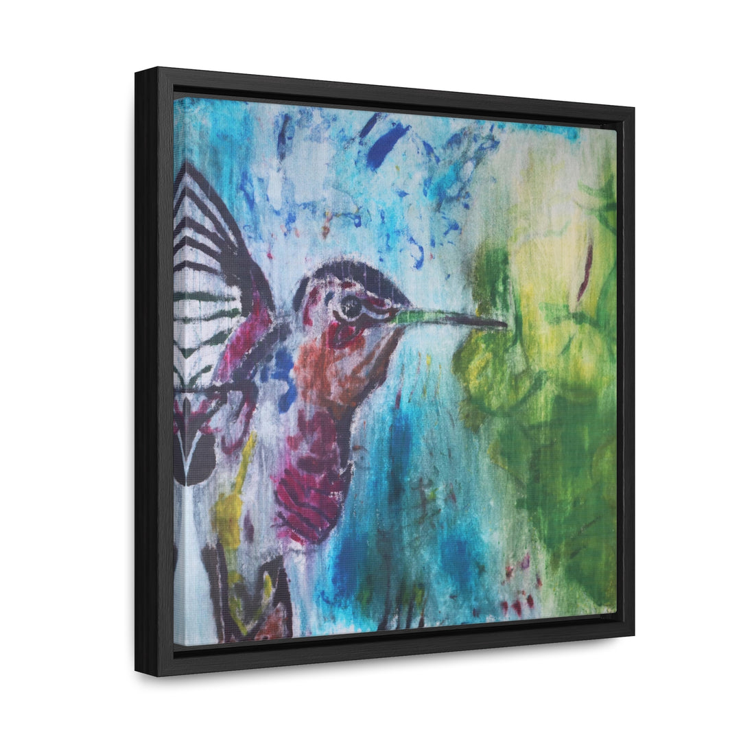 "Hummingbird #3" Gallery Wrapped/Framed Canvas (MFG by Printify)