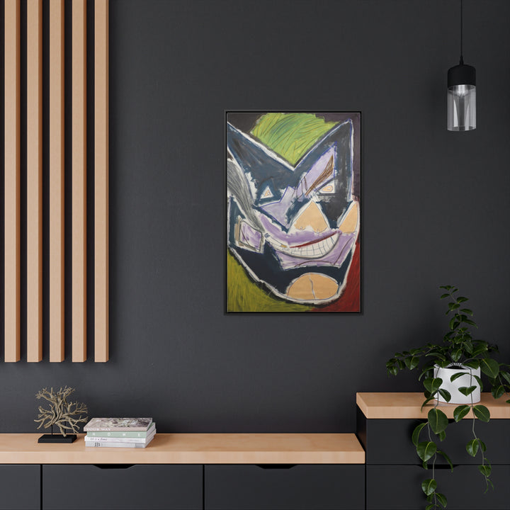 "Joker Batman" Gallery Wrapped/Framed Canvas (MFG by Sensaria)