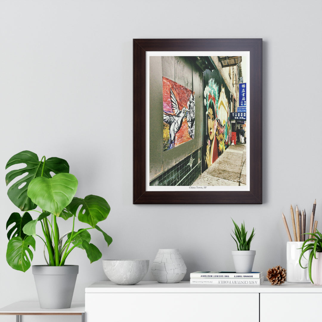 "Hummingbird #1 China Town, SF" - Framed Print