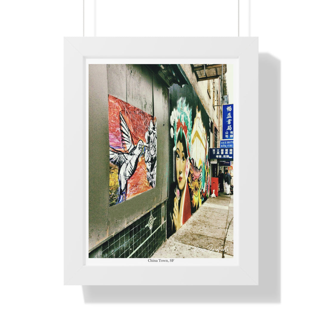 "Hummingbird #1 China Town, SF" - Framed Print