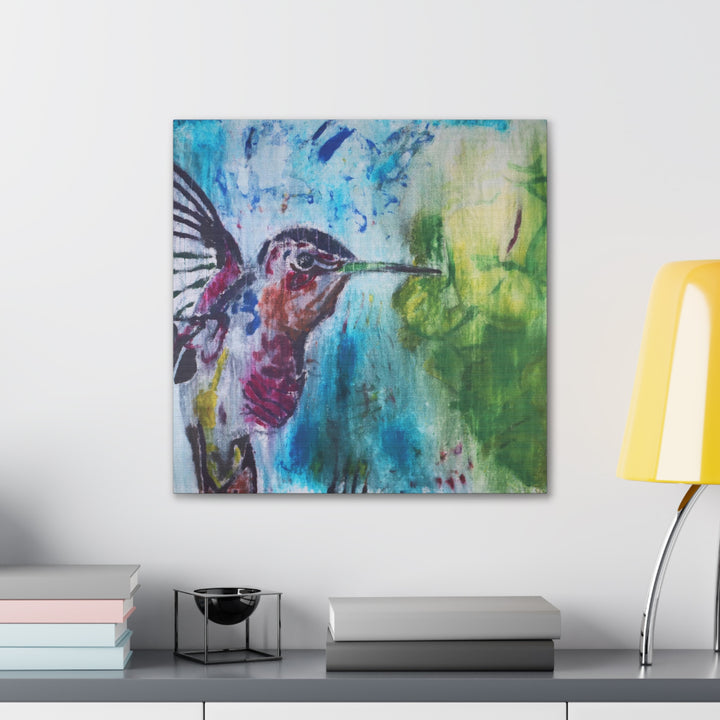 "Hummingbird #3" - Gallery Wrapped Canvas (MFG by Printify)