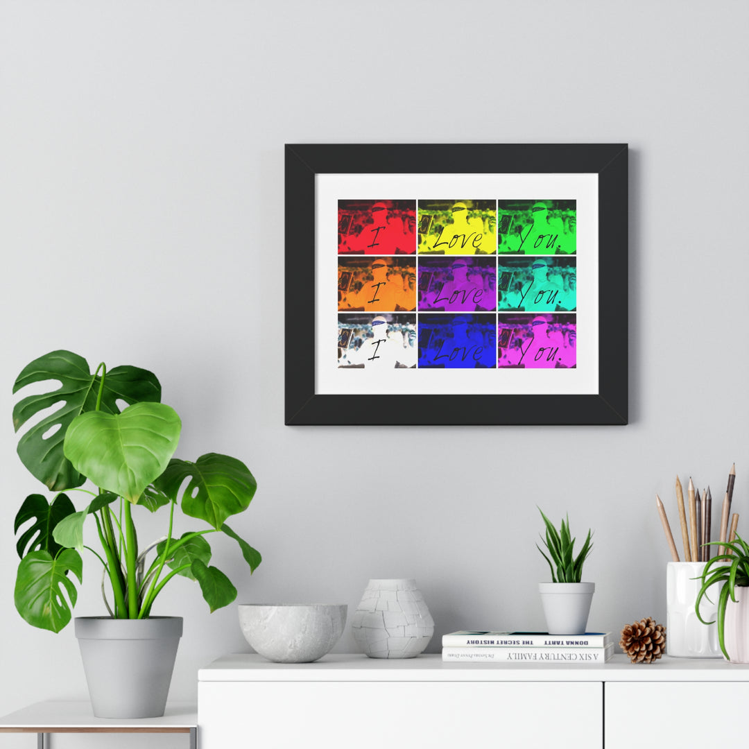 "I Love You" - Framed Print