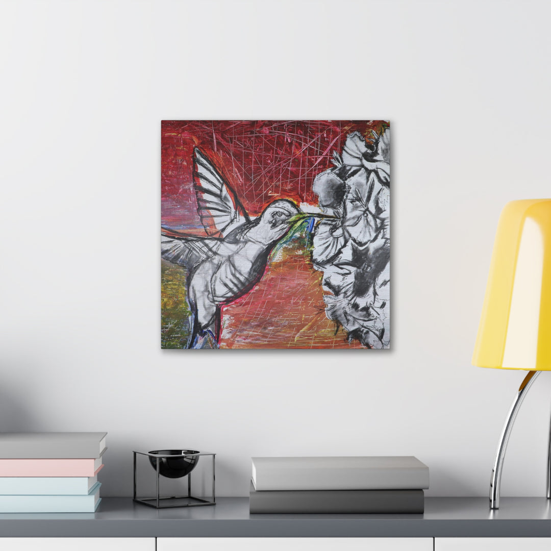 "Hummingbird #1" - Gallery Wrapped Canvas (MFG by Printify)