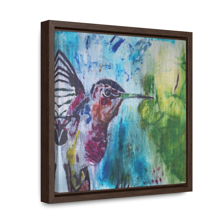 "Hummingbird #3" Gallery Wrapped/Framed Canvas (MFG by Printify)