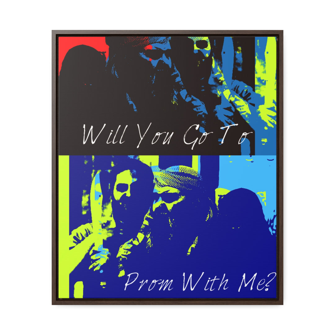 "Will You Go to Prom With Me" Gallery Wrapped/Framed Canvas