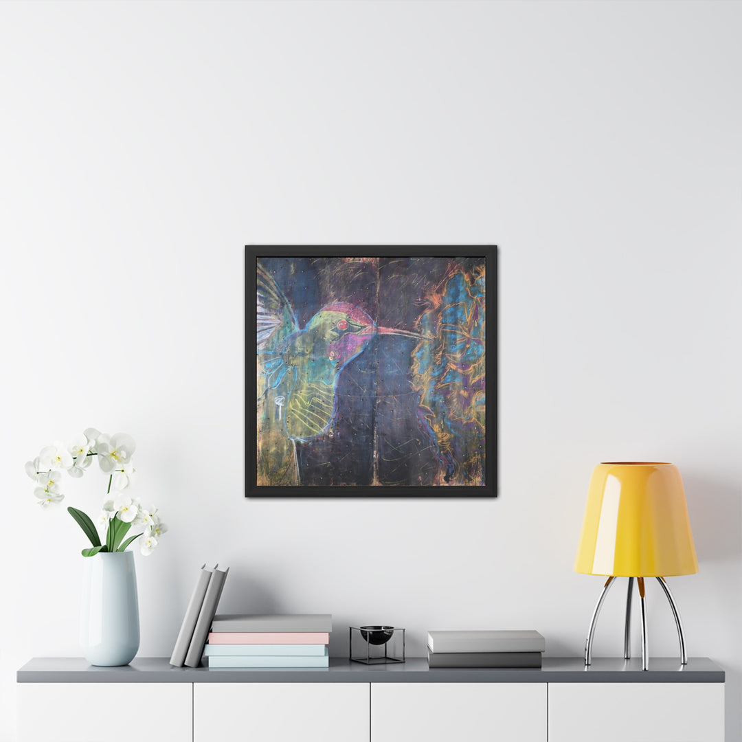 "Hummingbird #5" - Framed Poster (Unmatted)