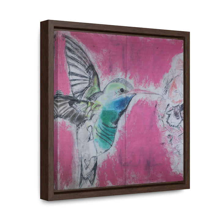 "Hummingbird #4" Gallery Wrapped/Framed Canvas (MFG by Printify)