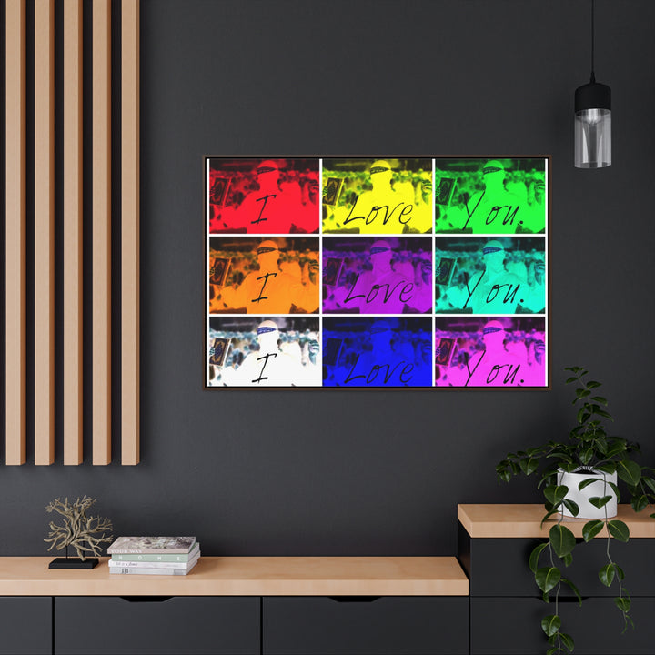 "I Love You." Gallery Wrapped/Framed Canvas