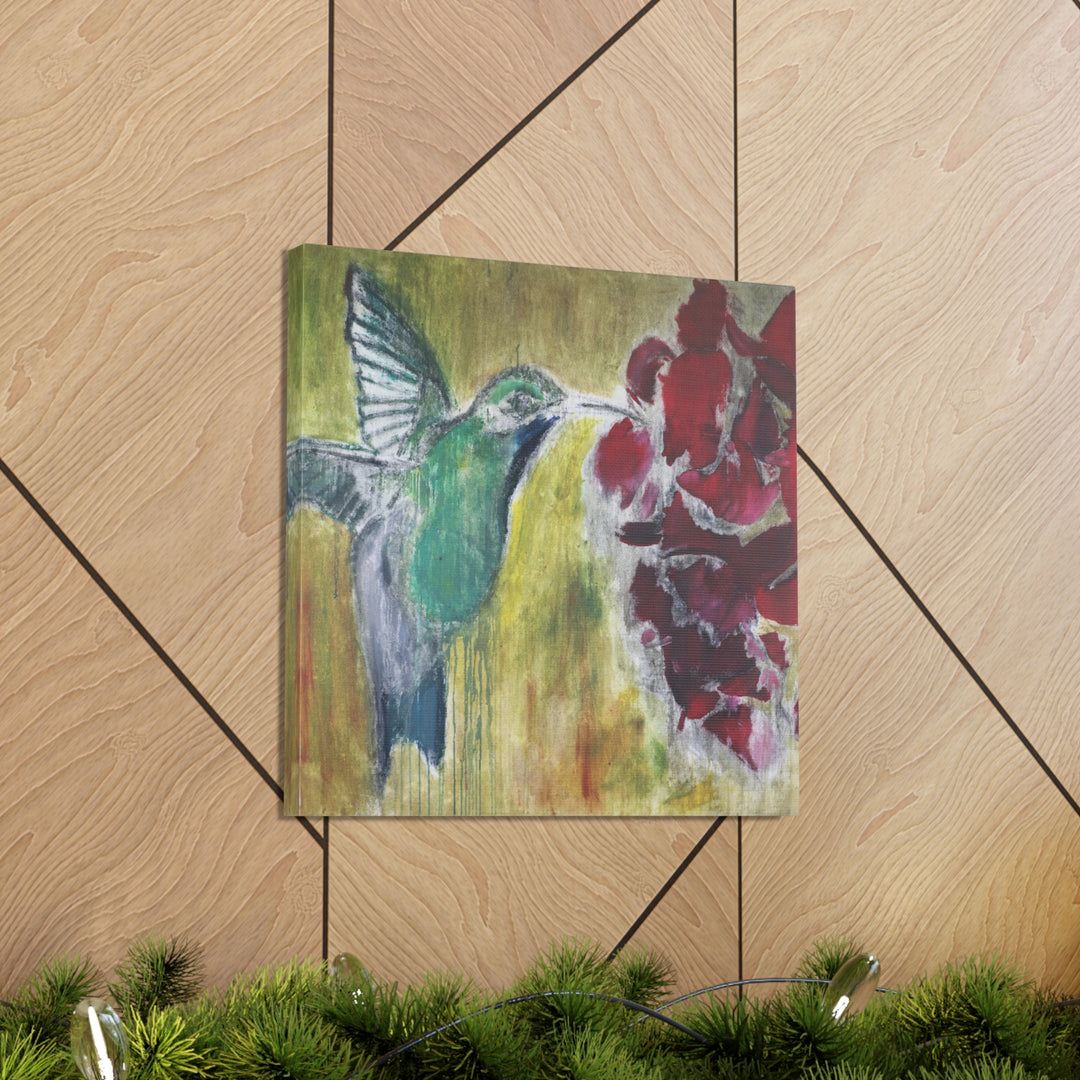 "Hummingbird #2" - Gallery Wrapped Canvas (MFG by Printify)