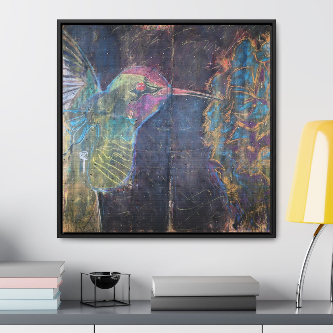 "Hummingbird #5" Gallery Wrapped/Framed Canvas (MFG by Printify)