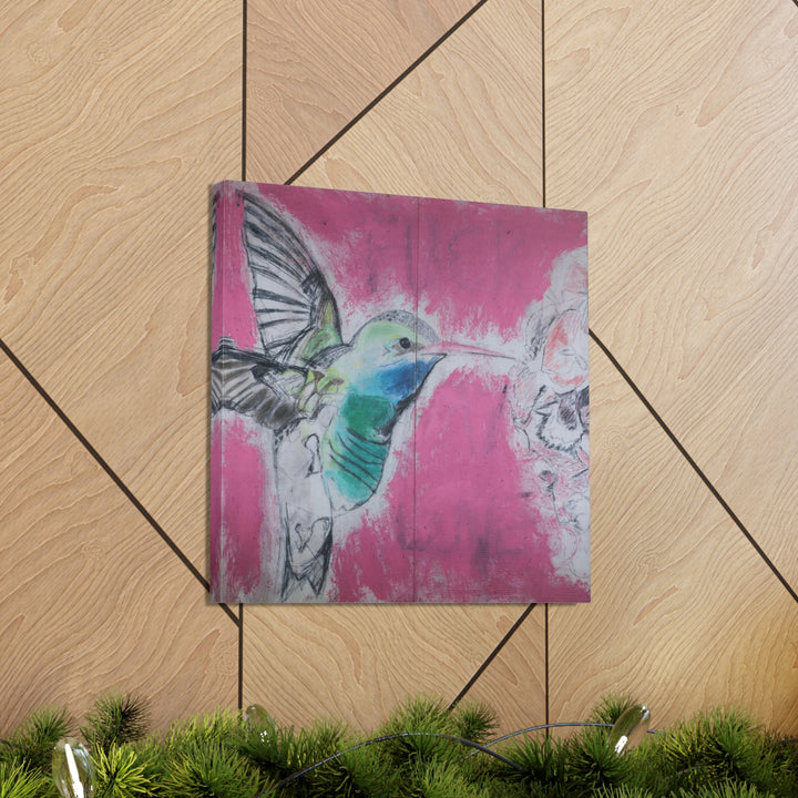 "Hummingbird #4" - Gallery Wrapped Canvas (MFG by Printify)