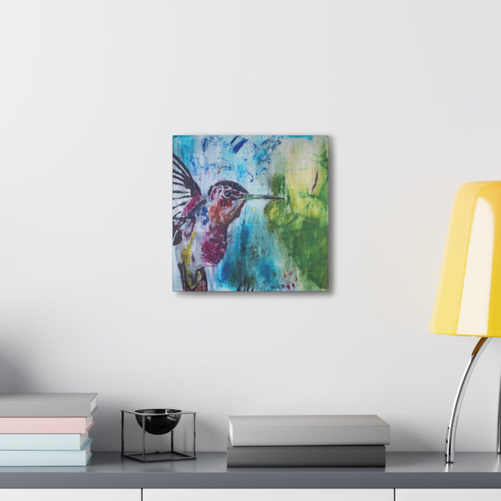 "Hummingbird #3" - Gallery Wrapped Canvas (MFG by Printify)